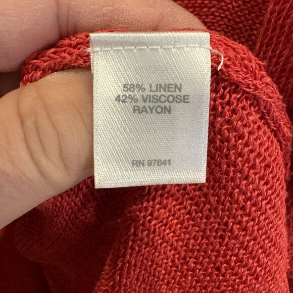 J. Jill 3xl Pink Long Cardigan Sweater Light-Weight Pockets EUC Workwear Casual - Picture 4 of 6